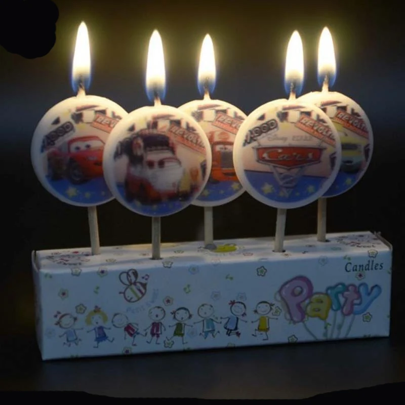 5 шт. логотип героя Бэтмен человек паук свеча Покемон торт Топпер с днем рождения свеча для торта День Рождения украшения детский душ