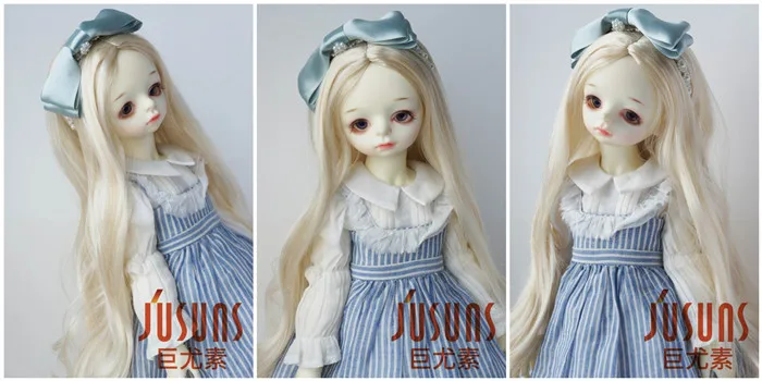 JD028B 1/3 SD кукольный парик Алиса необычный длинный курчавый BJD парик синтезированный мохер парики 8-9 дюймов аксессуары для статуэтки