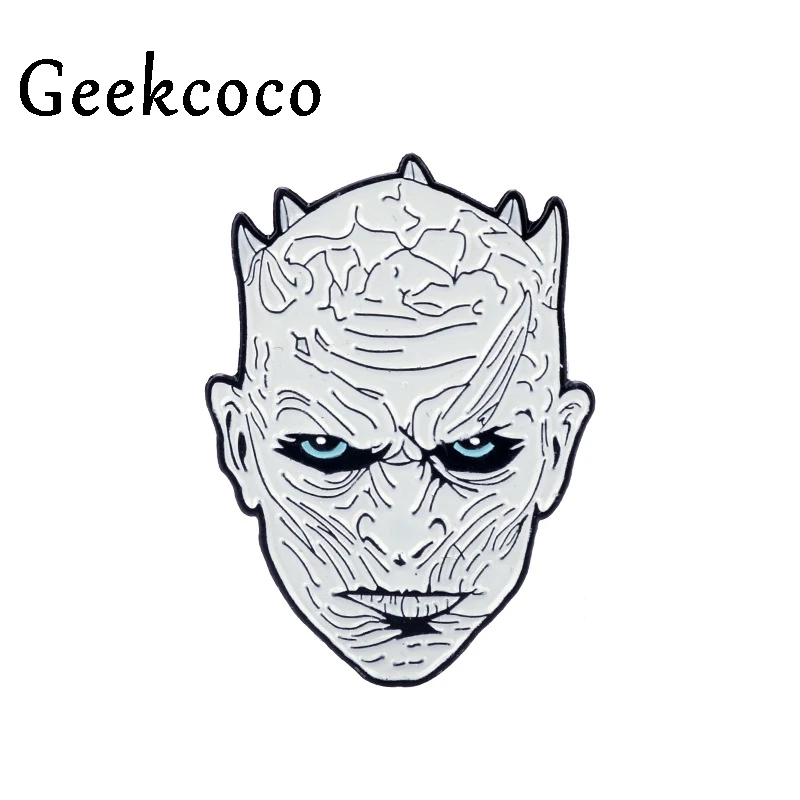 

Game of thrones night king Enamel Pins Gifts Jewelry Para Bag Clothes Shirts Hat Backpack Insignia Brooches Badges For Men J0381