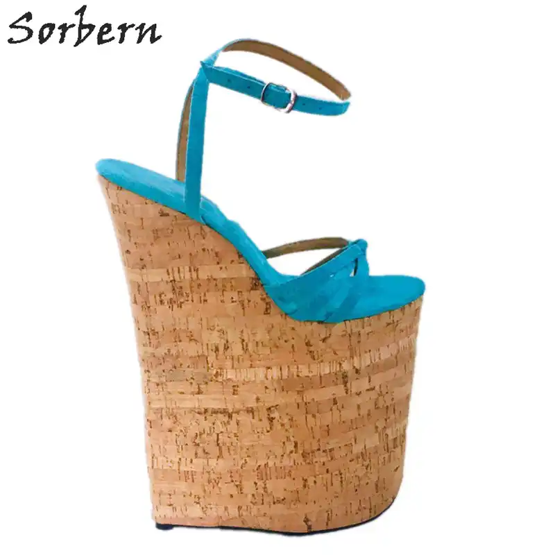 women's ankle strap wedge sandals