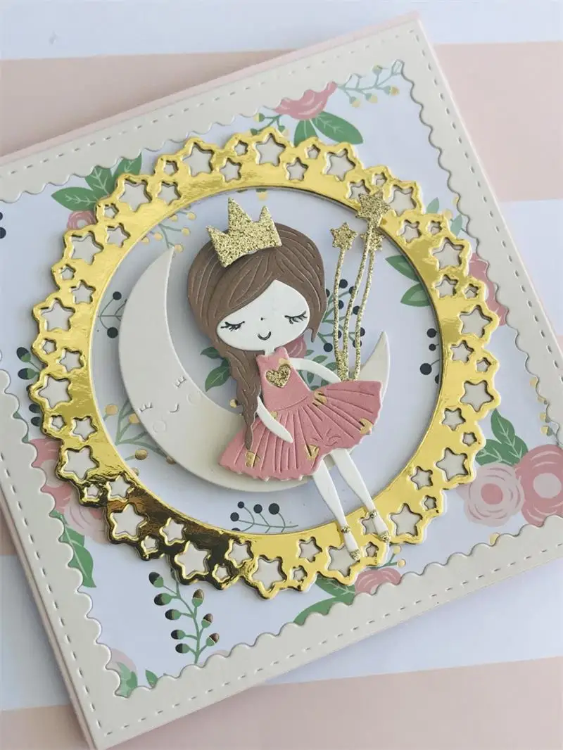 

KSCRAFT Lovely Girl Metal Cutting Dies Stencils for DIY Scrapbooking/photo album Decorative Embossing DIY Paper Cards