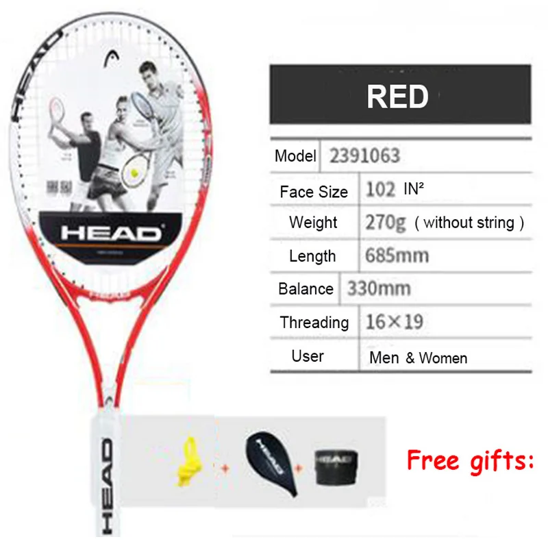 Профессиональная теннисная ракетка Padel, техническая ракетка из углеродного алюминиевого сплава, теннисная ракетка с веревкой, чехол для сумки - Цвет: Red