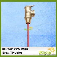 1Mpa BSP G1/" предохранительный клапан температуры и давления как предохранительный клапан TP для системы солнечных водонагревателей 1Mpa 99 градусов Цельсия
