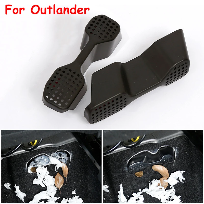 

2pcs For Mitsubishi Outlander 2013-2018 Auto Car Air Vent Outlet Cover Under Car Rear Seat Air Conditioning Outlet Crille Net
