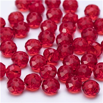 Mix item Red Czech Glass Beads Facted for Jewelry Making Necklace Materials DIY Loose Crystal Beads Wholesale Z117 - Цвет: Z317-Flat Bead