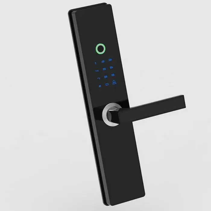 Общий умный биометрический дверной замок сенсорный пароль Micro USB Противоугонный домашний черный безопасности