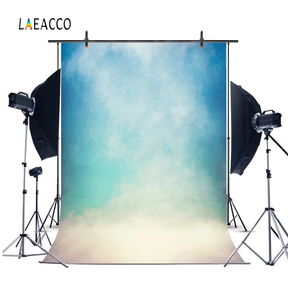 Фоны Laeacco для портретной фотографии с градиентом голубого неба и облаков