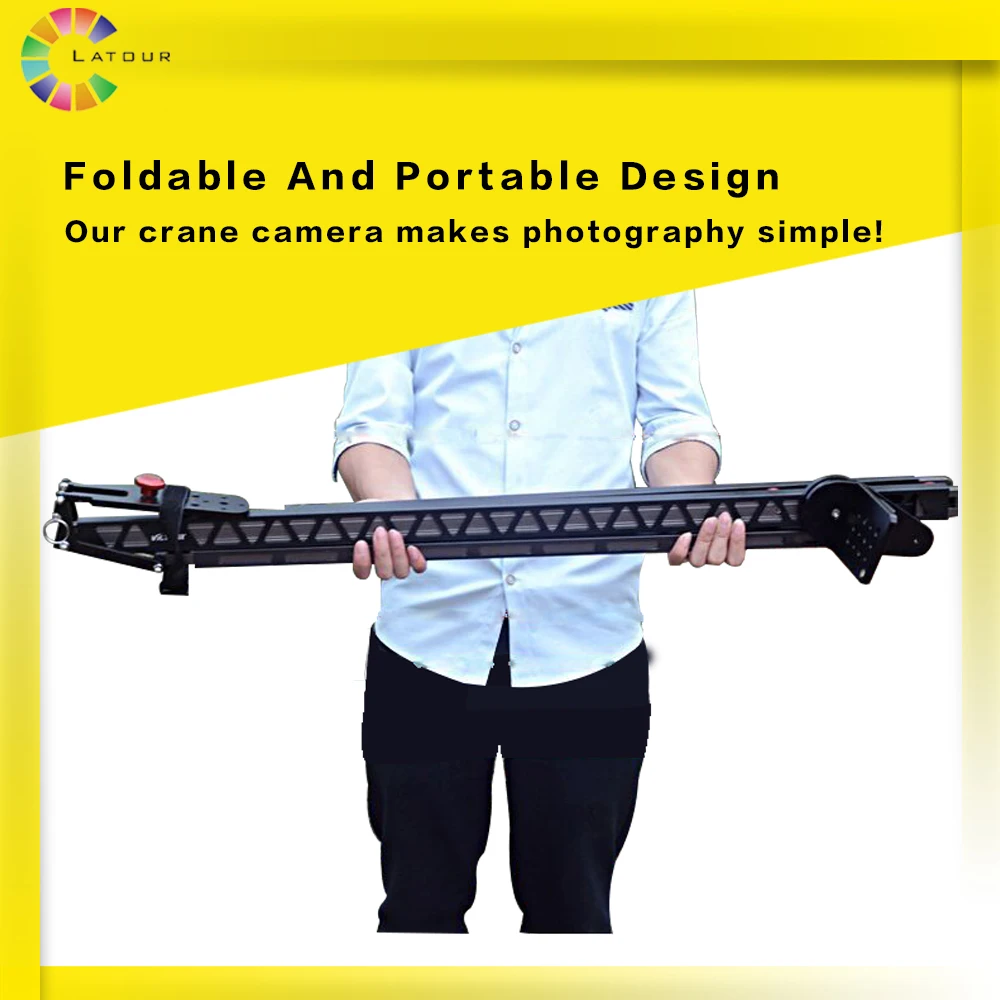US $346.50 195cm Professional Extendable Photographic Portable Aluminum Camera Crane Jib For Pro DSLR