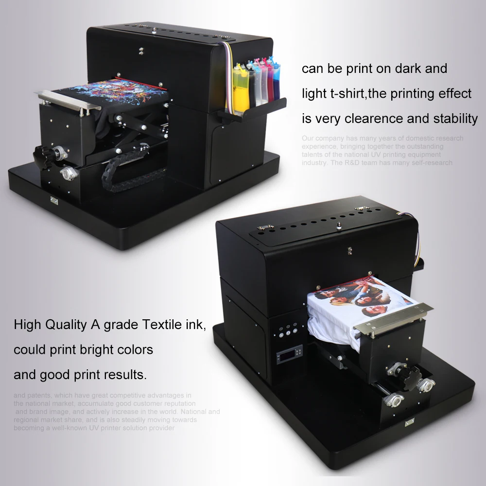 Высокое качество A4 размер Планшетный Принтер DTG Футболка печатная машина для EPSON L800 R330 для белого/темного цвета одежда Текстиль