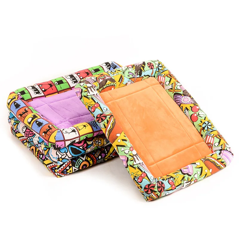 Printed Pet Dog Cushions Cat Warm Beds House For Large Dogs Mats Breathable Cozy Soft Thick Blankets Durable Kennels Printed Pet Dog Cushions Cat Warm Beds House For Large Dogs Mats Breathable Cozy Soft Thick Blankets Durable Kennels
