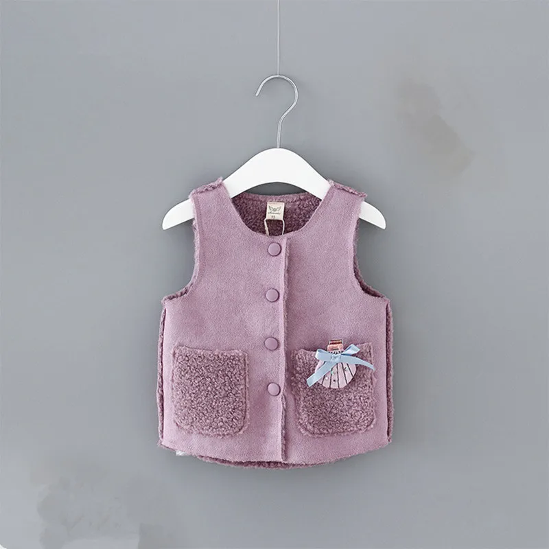 2018 Winter Children Vest Waistcoat Thick Warm Kids Jacket sleeveless