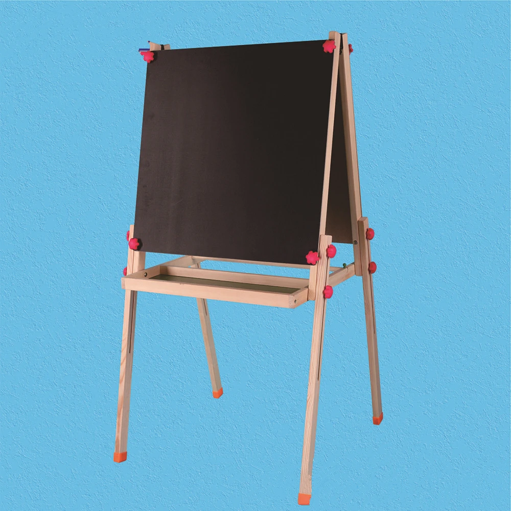 

Children's Drawing Board Double-sided Magnetic Wooden Sketch Bracket Painting Board