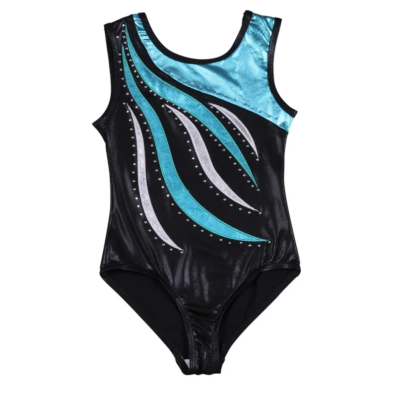 

Children Girls Ballet Dress Bright Gymnastics Performance Clothing Dance Wear Sleeveless Practice Clothes Tights Dancing Suits