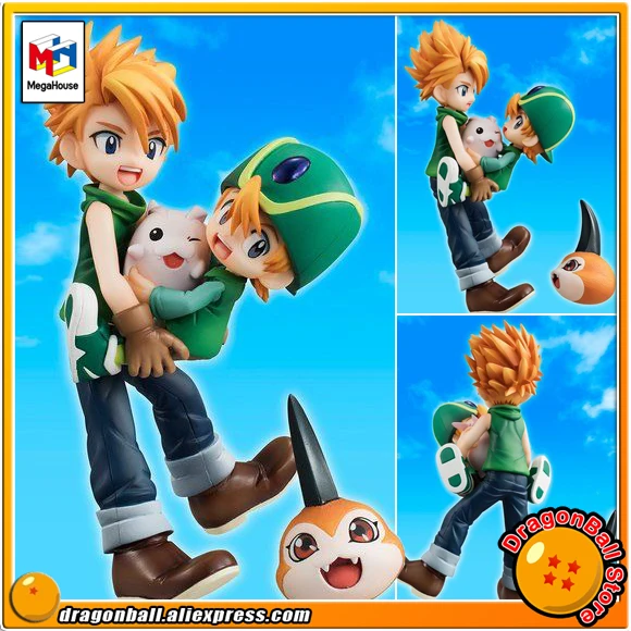 

Digimon Adventure" Original MegaHouse G.E.M. Exclusive Complete Figure - Ishida Yamato & Takaishi Takeru & Tsunomon & Tokomon
