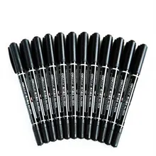 Двухконтурная кисть для каллиграфии, 2 шт., кисть для каллиграфии, маленький маркер для студентов, канцелярские принадлежности для офиса и школы