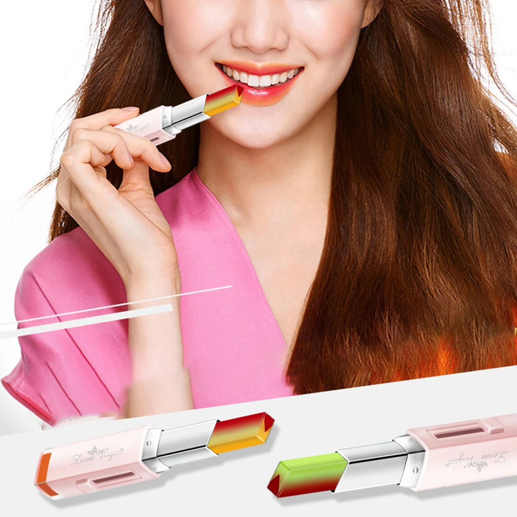 

6 color gradient color Korean Bite Lipstick V Cutting Two Tone Tint Silky Moisturzing Nourishing Lipsticks Balm Lip Cosmetic