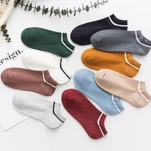 Dreamlikelin корейский стиль Женские полосатые короткие носки для женщин Весна Лето хлопковые кроссовки носки