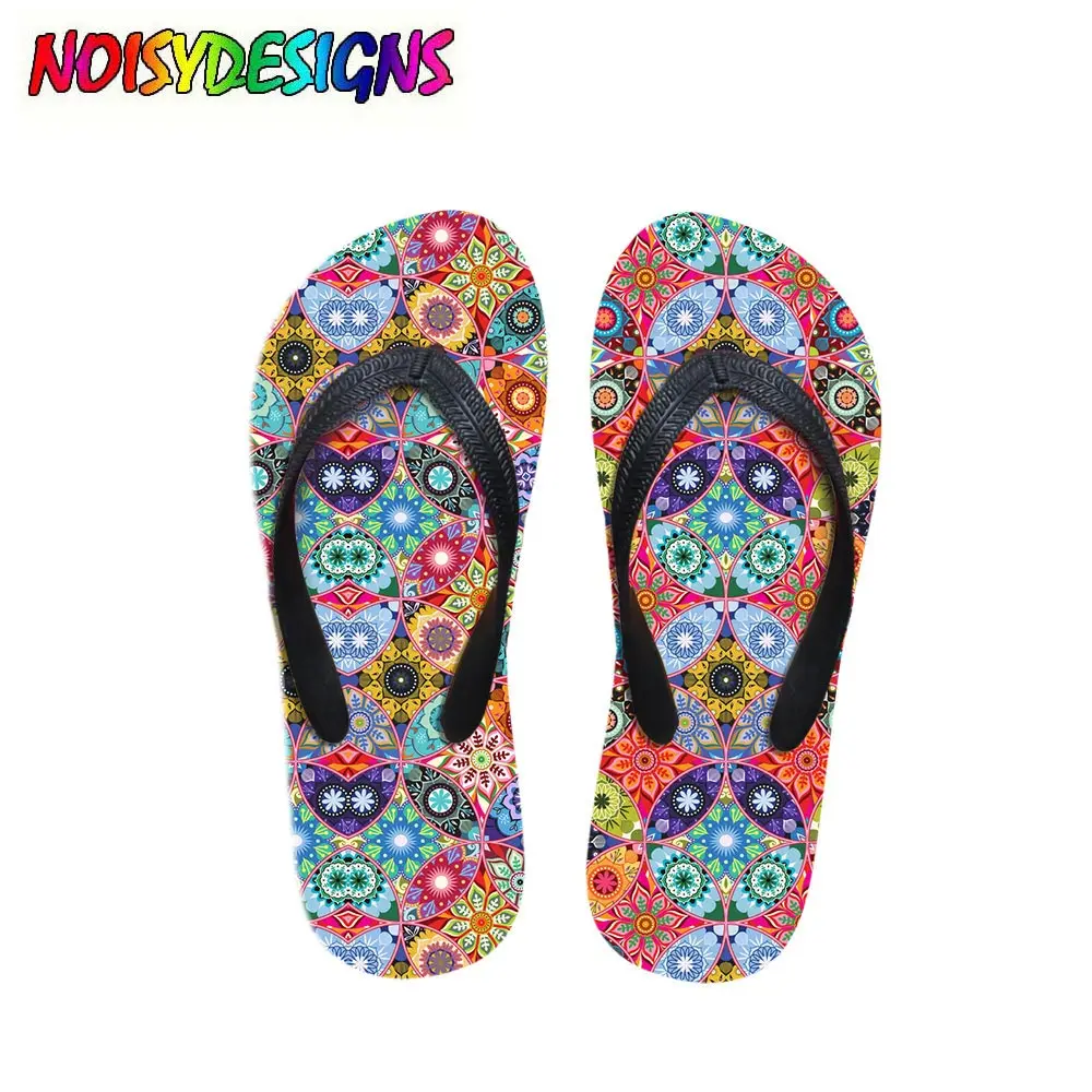 

Flip Flops Marrakesh Moroccan Pattern Pink Prints Summer Women's Slippers 2018 Fashion Women Flip Flops Casual Flats Home