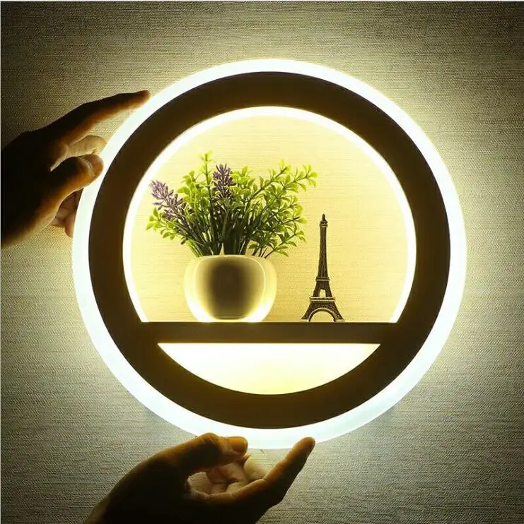 

Creative LED Wall Lamp Dimmable Remote Control Modern Bedroom Living Room Decoration Lighting Wall Light With Flower And Tower