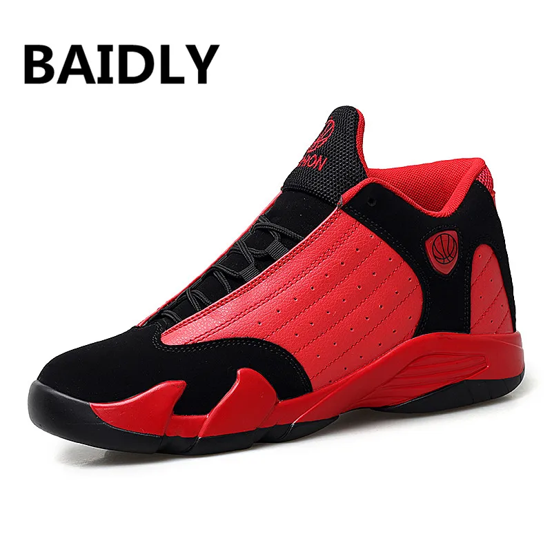 

BAIDLY Man High-top Basketball Shoes Men's Cushioning Light Basketball Sneakers Anti-skid Breathable Outdoor Sports Shoes