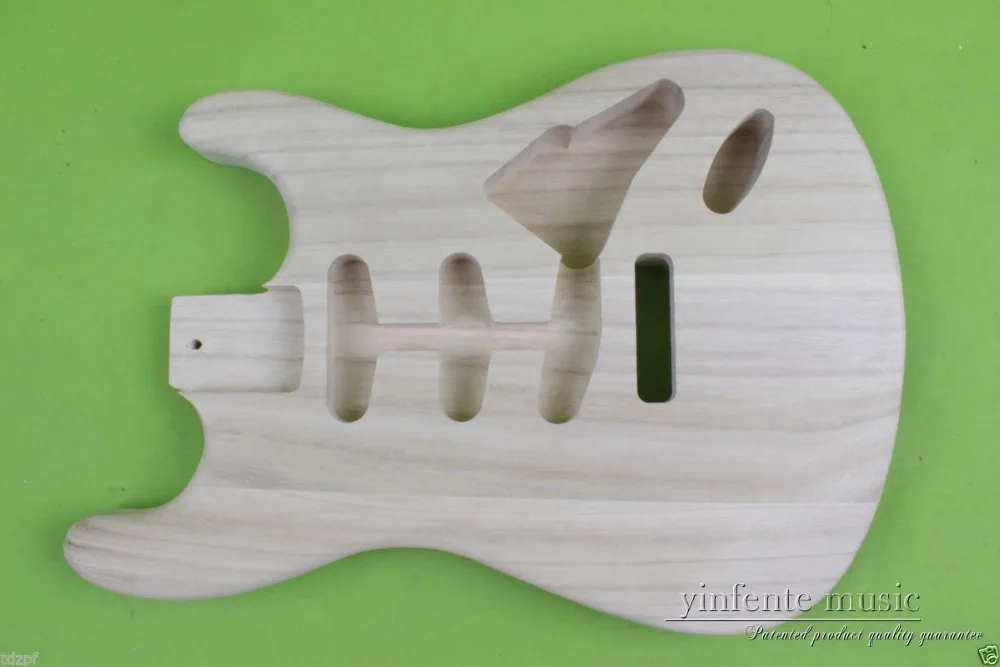 

New electric guitar body Unfinished Paulownia Light weight High Quality #Y200