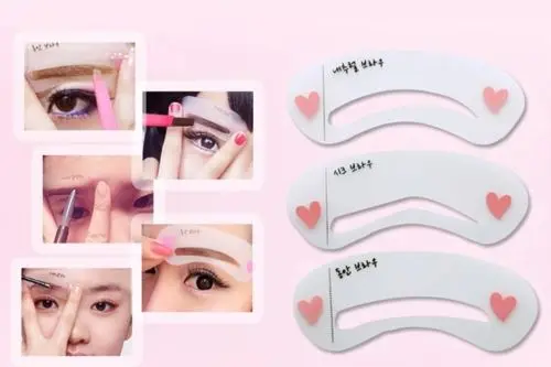 3 вида стилей Mini Eye Brow Class Guide для ухода за внешностью для придания формы помощник бровей карточка для рисования форма рамки