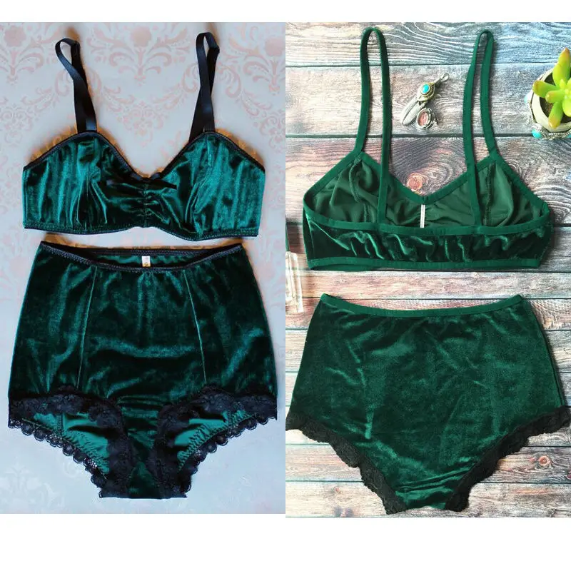 velvet bikini high waisted