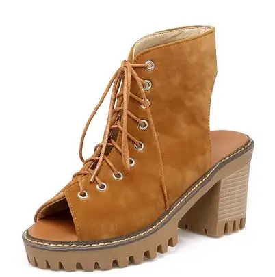 

2017 new joker character thick bottom bind to restore ancient ways women's shoes with high heels Roman sandals shoes big yards