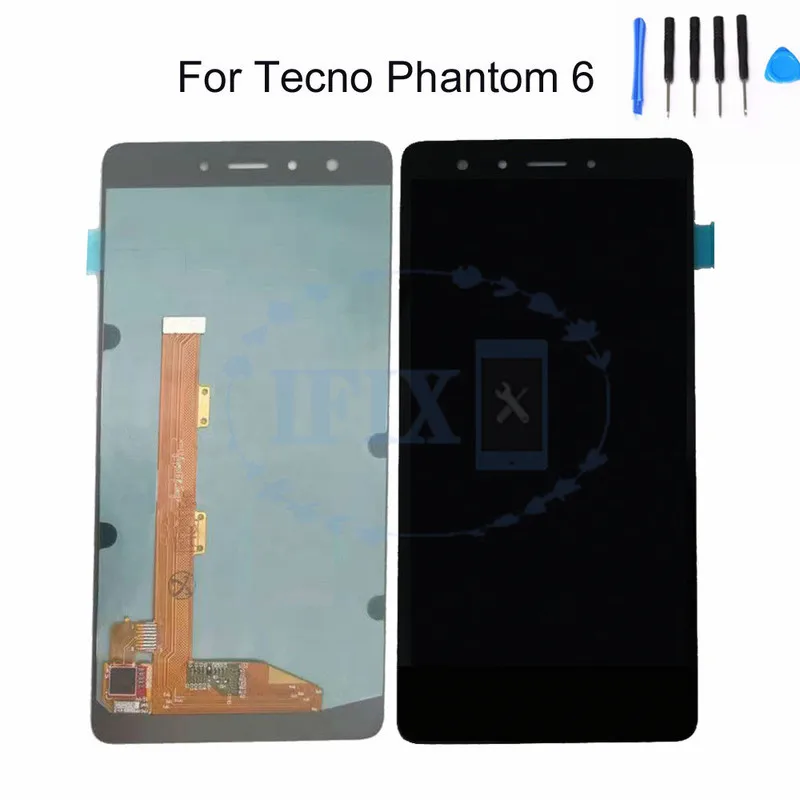 

5.5 inch For Tecno Phantom 6 LCD Display Touch Screen Assembly Replace Screen with free Tools 100% Test