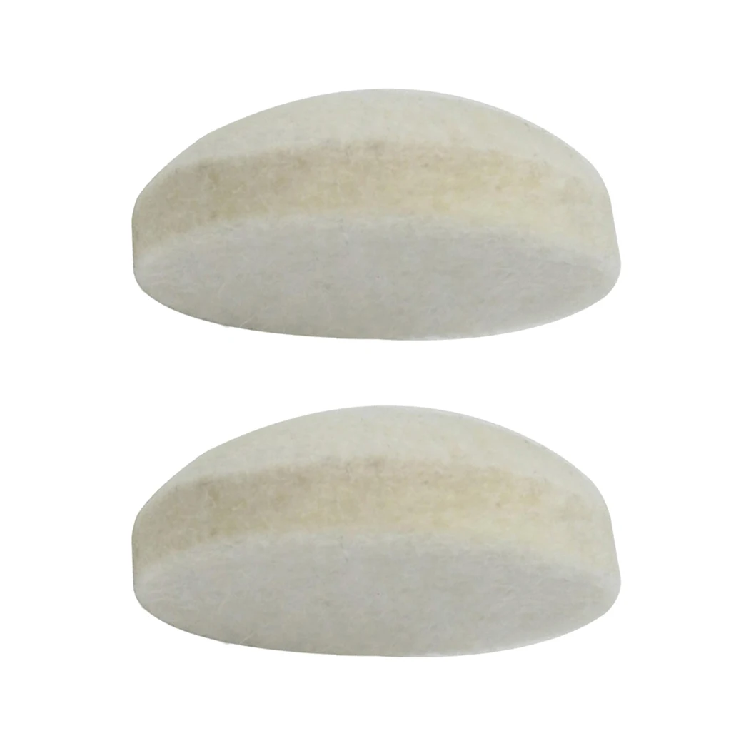 2pcs Bass Kick Drum Beater Wool Felt Pedal Beater Head for Drum Set Kit 34x13mm