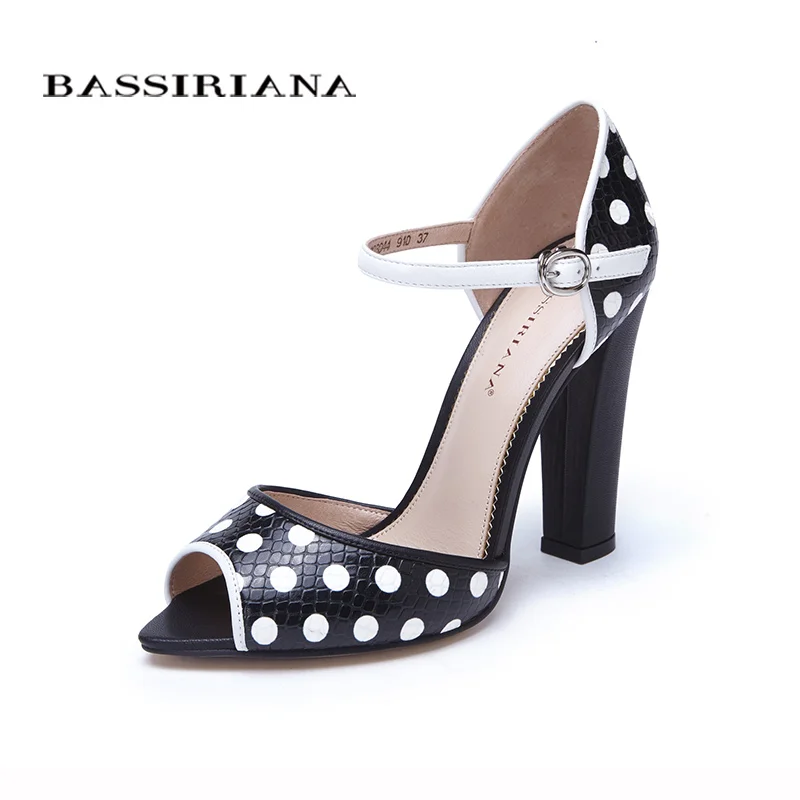 High heels shoes woman Genuine leather Trendy blue Black women shoes pumps Russian size 36-40 Free shipping BASSIRIANA High heels shoes woman Genuine leather Trendy blue Black women shoes pumps Russian size 36-40 Free shipping BASSIRIANA