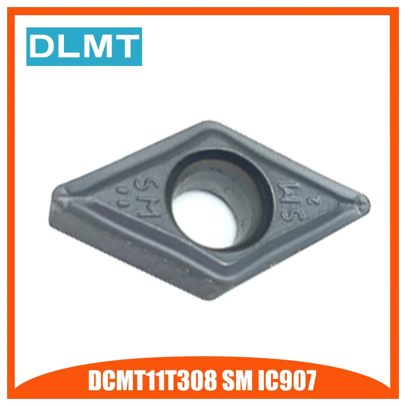 DCMT11T308 SM IC907 10 шт. внешнее токарные инструменты DCMT 11T308 карбида вставить токарные станки резак инструмент токарный токарная пластина