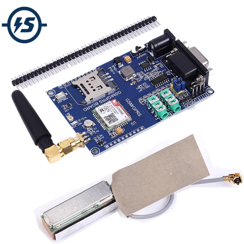 Макетная плата SIM800C модуль Φ 3 3/5V TTL для Arduino и активной керамической антенны