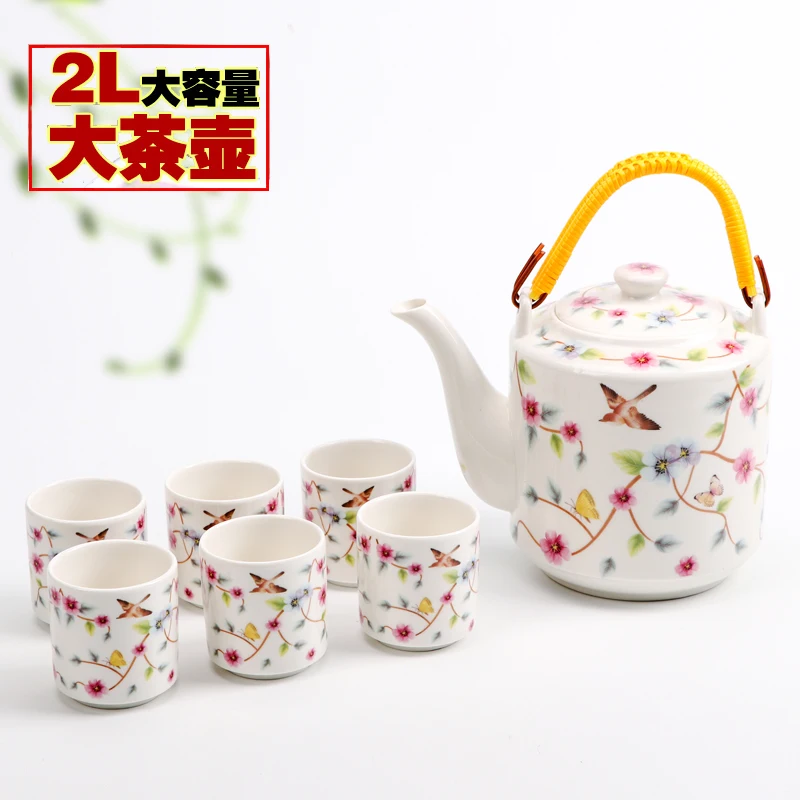 

Jingdezhen Ceramic Teapot Large Tea Set Kitchen Set Office Appliances Gift for Family and Friends