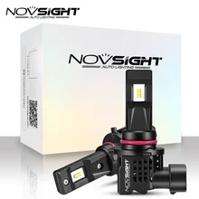 NOVSIGHT 1:1 комплект дизайнерской одежды из 2 шт. мини-светодиод машины фар H11 H4 H7 9005 9006 HB3 HB4 H1 H3 55 Вт 10000LM 6000K белый авто светодиодный лампы