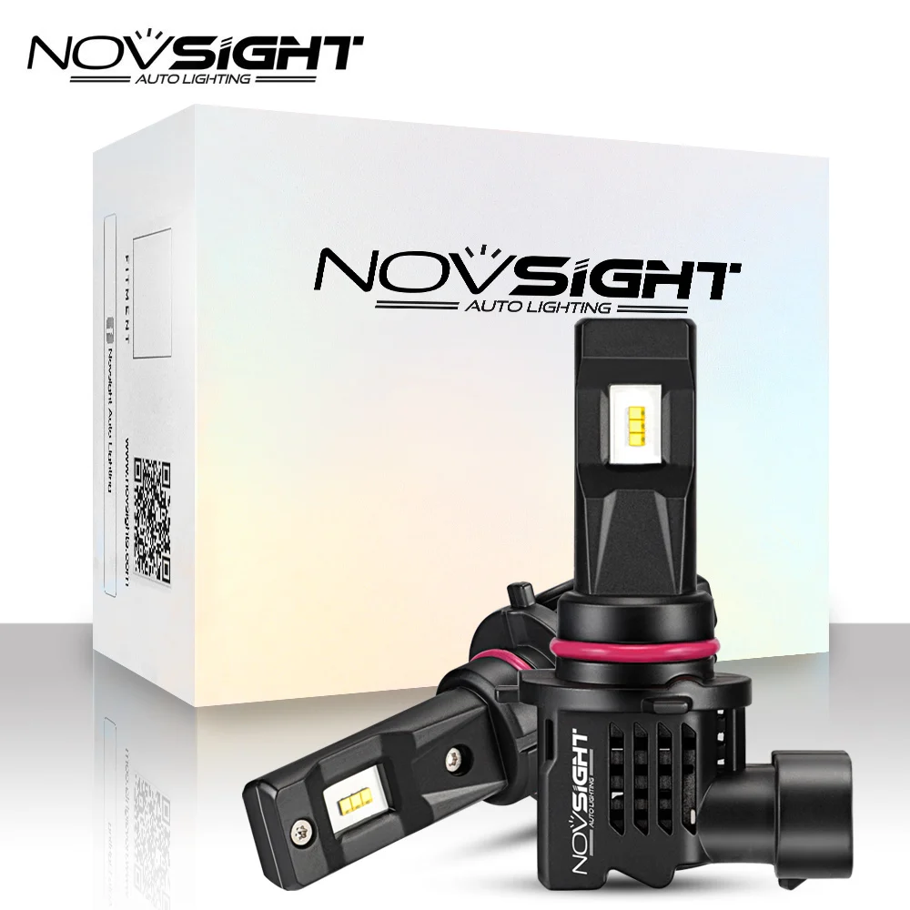 Comprar NOVSIGHT nuevo 11 diseño 2 uds mini LED linterna del coche de H11 H4 H7 9005 9006 HB3 HB4 H1 H3 55W 10000LM 6000K blanco Auto LED lámparas