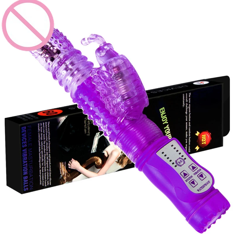 Обновление 12 режимов Кролик G-spot вибратор телескопические втягивающие