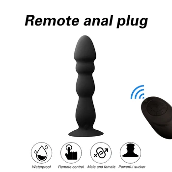 Remote Control Male Prostate Massager Anal Vibrator Silicone 10 Speeds Butt Plug Sex Toys for Men Anal Male Masturbator Anal Toy 6
