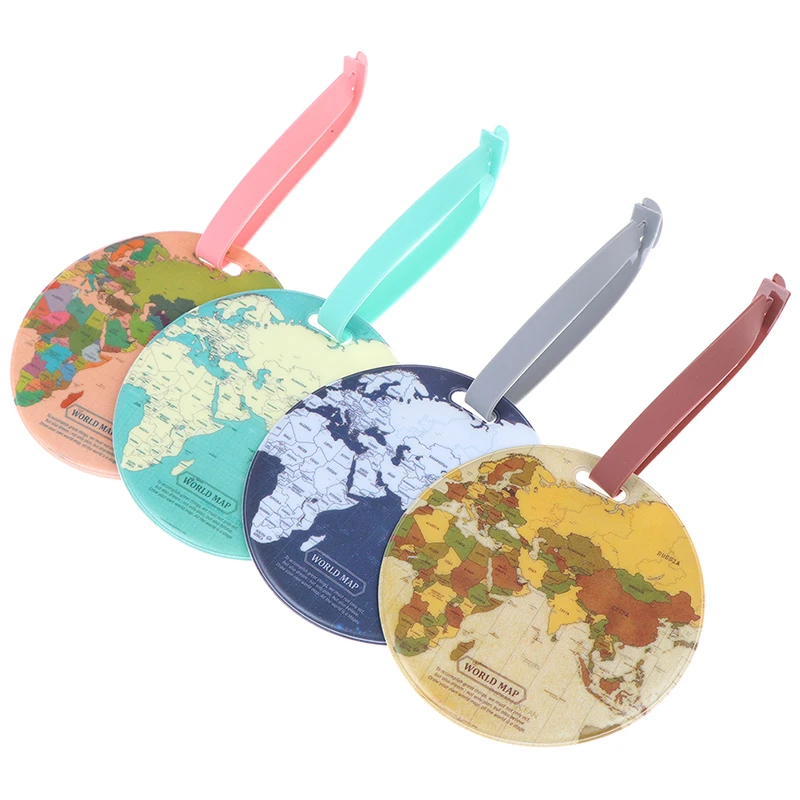 New-Map-Luggage-Tag-Women-Travel-Accessories-Silica-Gel-Suitcase-ID-Address-Holder-Baggage-Boarding-Tag (3)