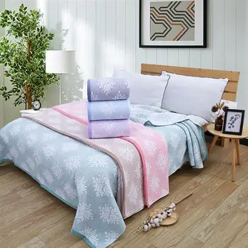 

New Luxury cotton Summer Quilts twin full queen king Blankets flowers Bed Cover Children Adults duvet blue pink soft Comforter