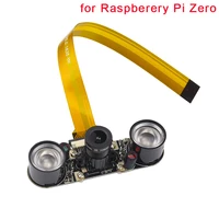 Raspberry Pi Zero Camera (F) Focal Adjustable Module Night Vision +2 pcs IR Sensor LED Light +16 cm FFC for Raspberry Pi Zero W
