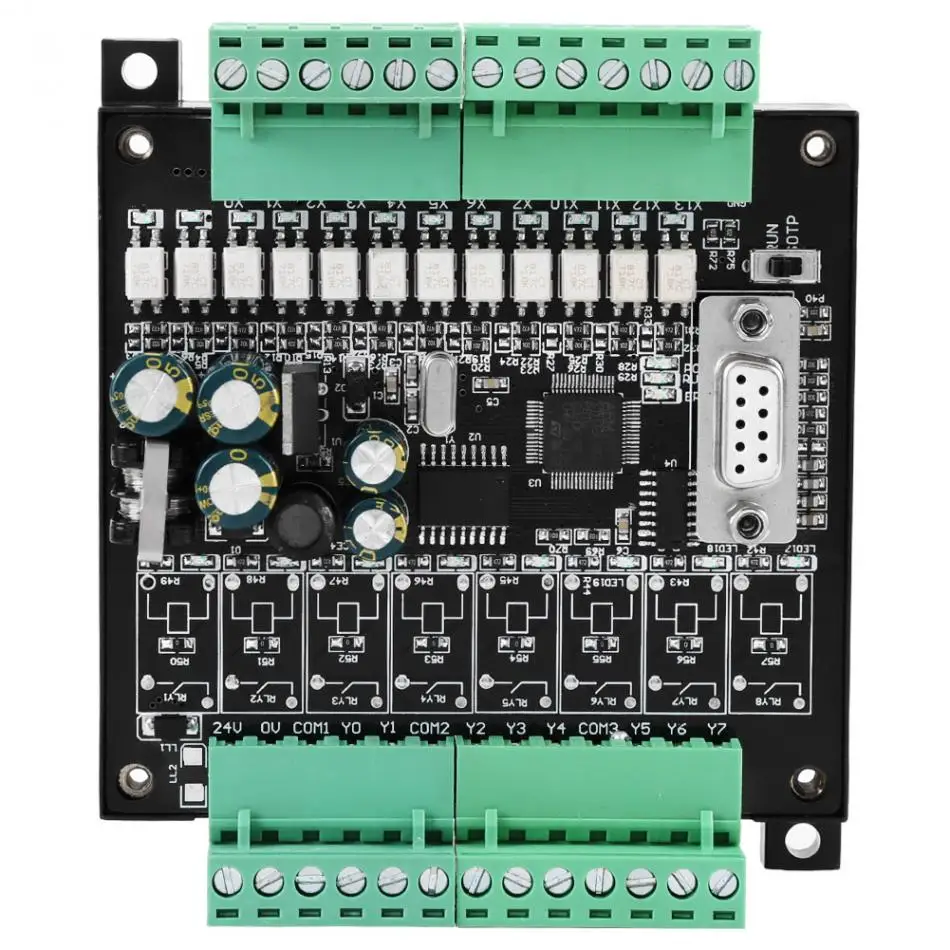 FX1N-20MT DC 24V PLC промышленная плата управления высокоскоростная машина шаговый двигатель управление Лер программируемый логический контроллер