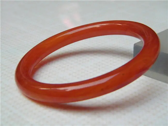 

FREE SHIPPING>>>@@ NEW 100% NATURAL COLD BEAUTIFUL RED CHALCEDONY AGATE JADE BRACELET 65MM NEW