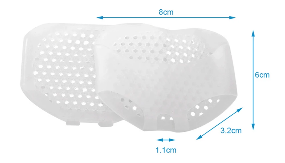 Прямая поставка; силиконовые гелевые стельки для передней части стопы для женщин; обувь на высоком каблуке; дышащие соты; половина