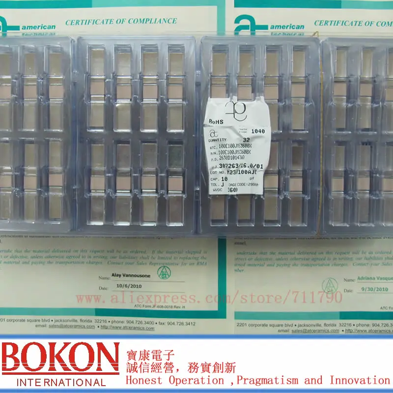 Микроконденсаторы P90 ATC100B0R5BT500XT ATC100B0R5BW500XT ATC100B0R5BP500XT ATC100B0R5CT500XT a0R5B a0R5C 0.5pF|Аксессуары