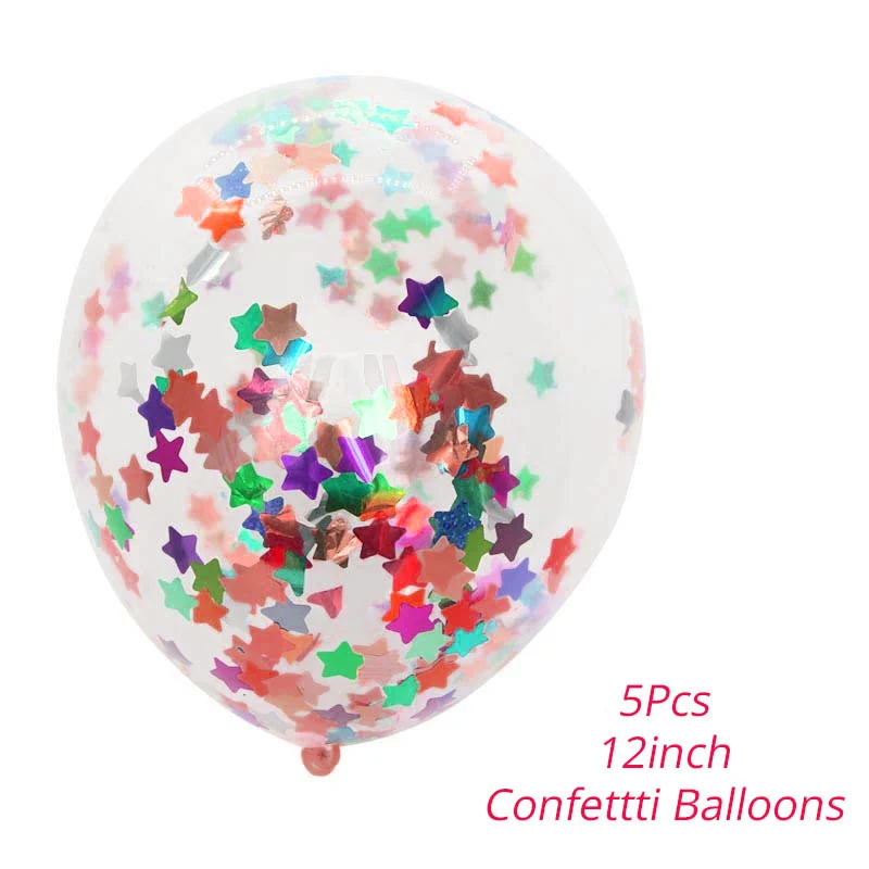 5pcs Mix Star Ballon 2 комплекта 14 трубок держатель для шарика подставка для воздушных шаров колонна воздушный шар "Конфетти" Дети День Рождения Вечеринка ребенок душ Свадебные украшения Поставки - Цвет: 5pcs Mix Star Ballon