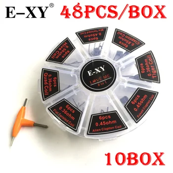 

10Box/lot 8 in 1 Prebuilt Coil Claptonwire Premade Coils KA1 Tiger Alien Fused Coil Fit DIY RDA Atomizer E-Cigarette