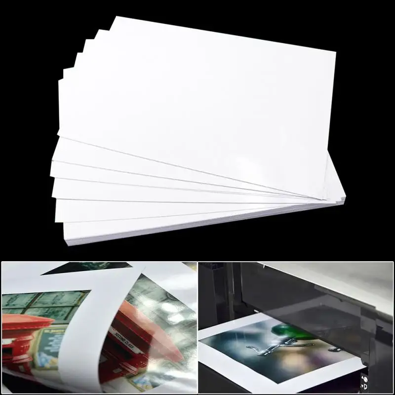 

50 Sheets A4 Double-Sided High-gloss Printing Paper Copper Plate Quick Dry Strong Ink Absorption Print Paper