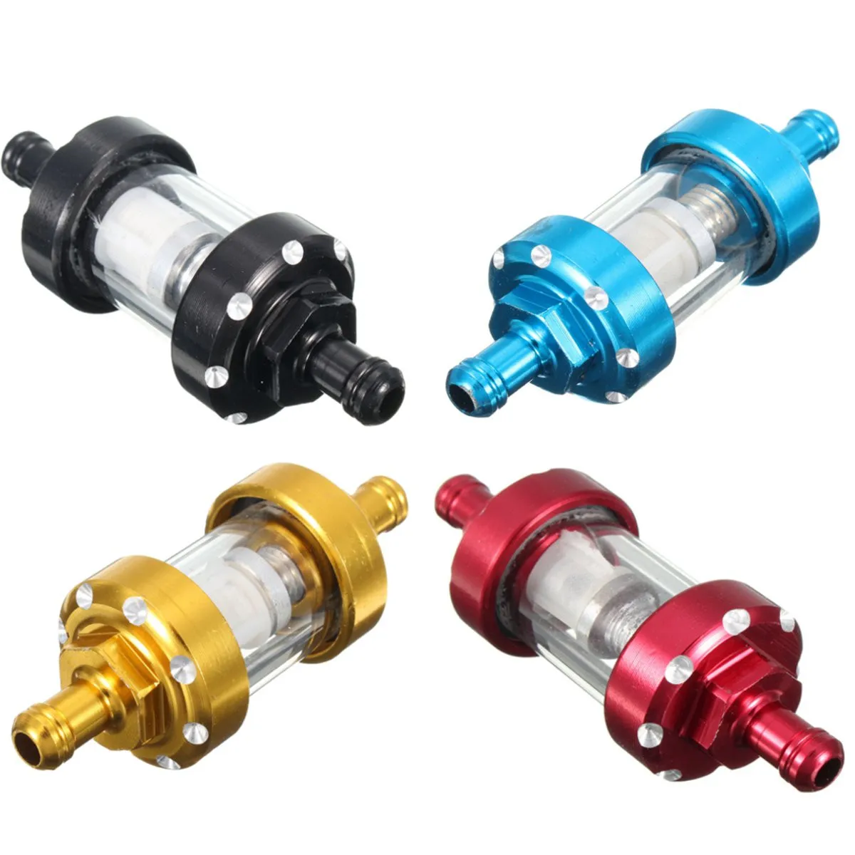 Universal 1/4'' 6mm Pit Glass Motorcycle ATV Dirt Bike Oil Cleaner