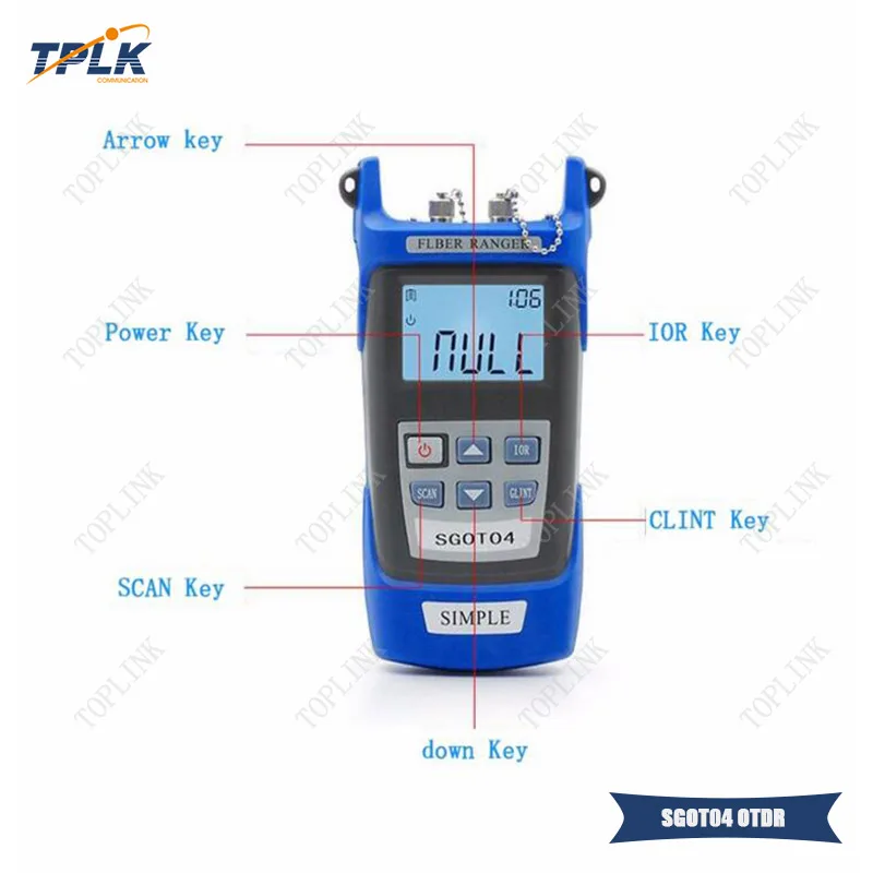 OTDR SGOT04 ручной тестер обнаружения неисправностей волокна 1310or1550nm волоконный детектор поломки с VFL FC/SC разъемом